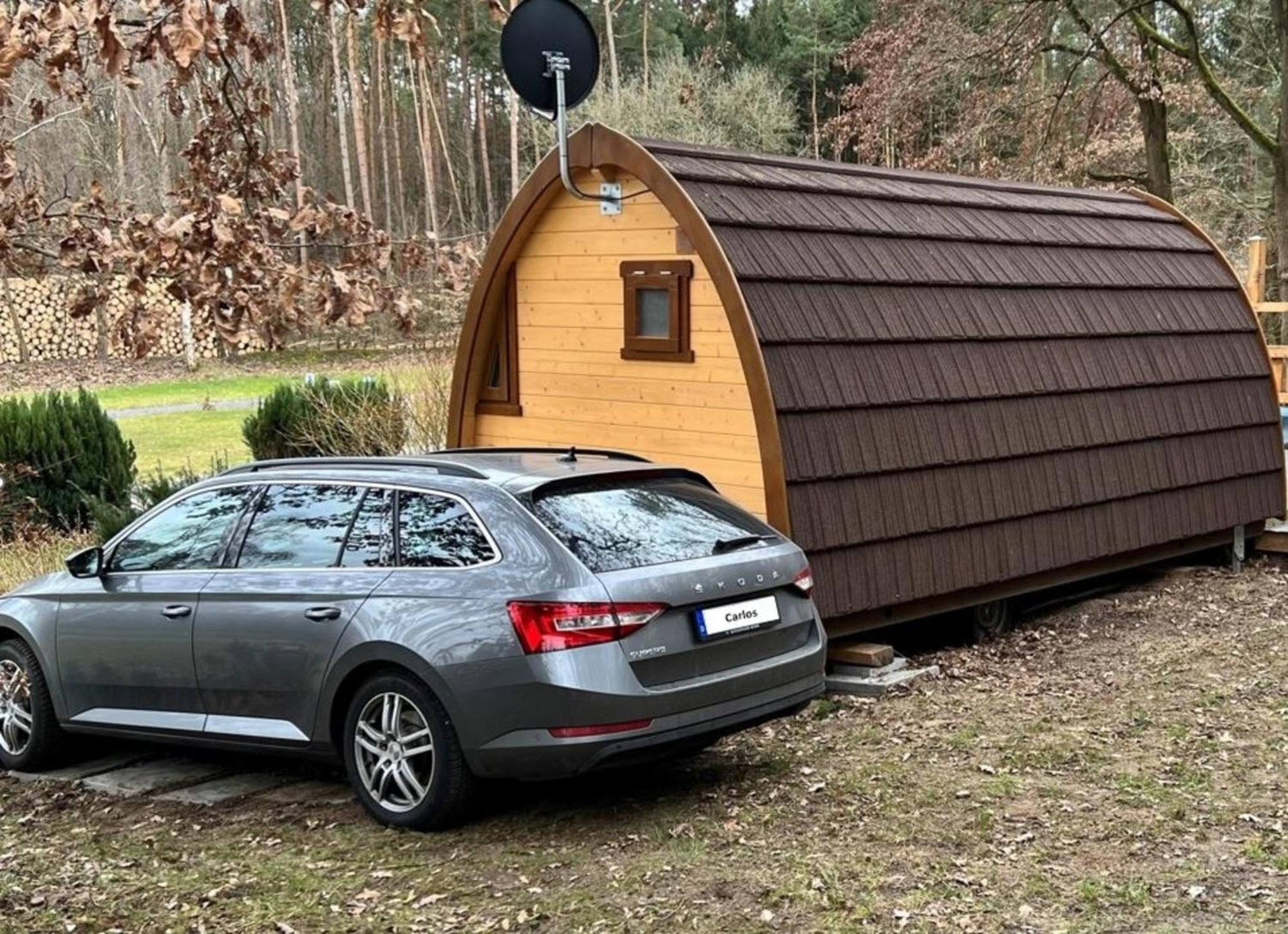 Tiny House Carlos - Zauberhaftes Camping-Pod Stuer ภายนอก รูปภาพ